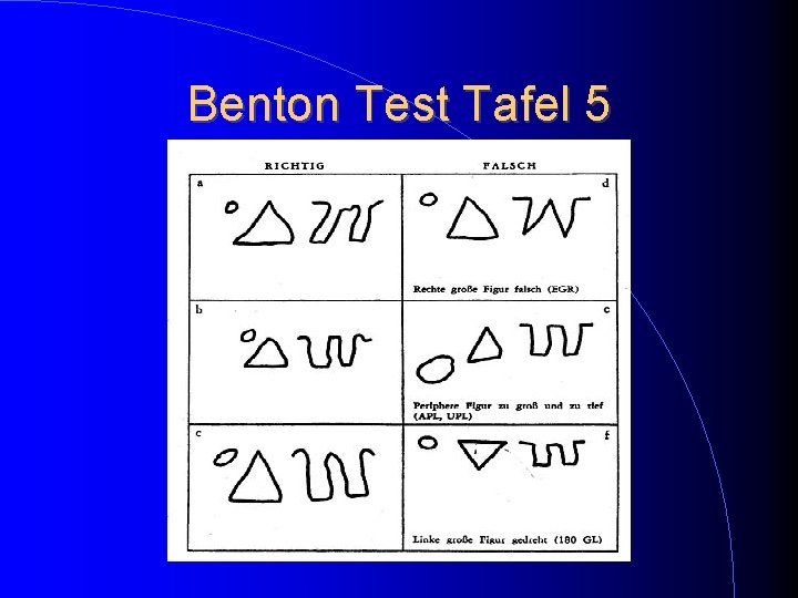 Benton Test Tafel 5 Benton Test Tafel 5
