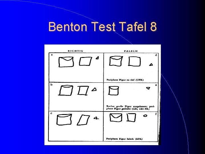 Benton Test Tafel 8 Benton Test Tafel 8