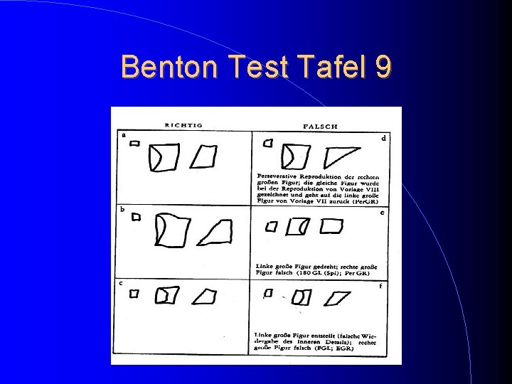 Benton Test Tafel 9 Benton Test Tafel 9