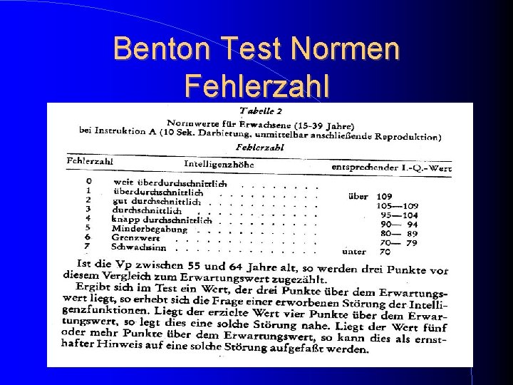 Benton Test Normen Fehlerzahl Benton Test Normen Fehlerzahl