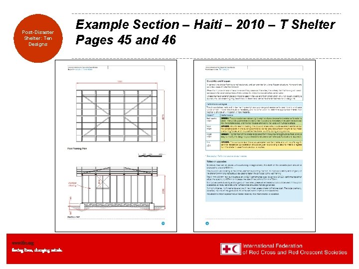 Transitional Post-Disaster Shelters: Shelter: Eight Ten Designs www. ifrc. org Saving lives, changing minds.