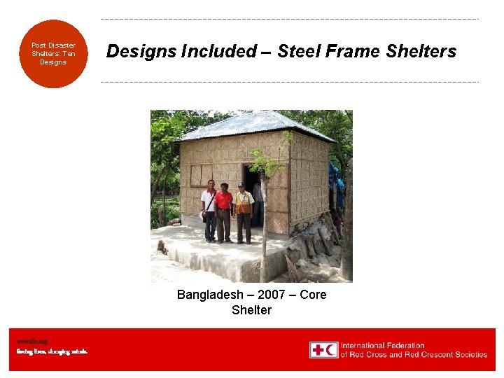 Transitional Post Disaster Shelters: Eight Ten Designs Included – Steel Frame Shelters Bangladesh –