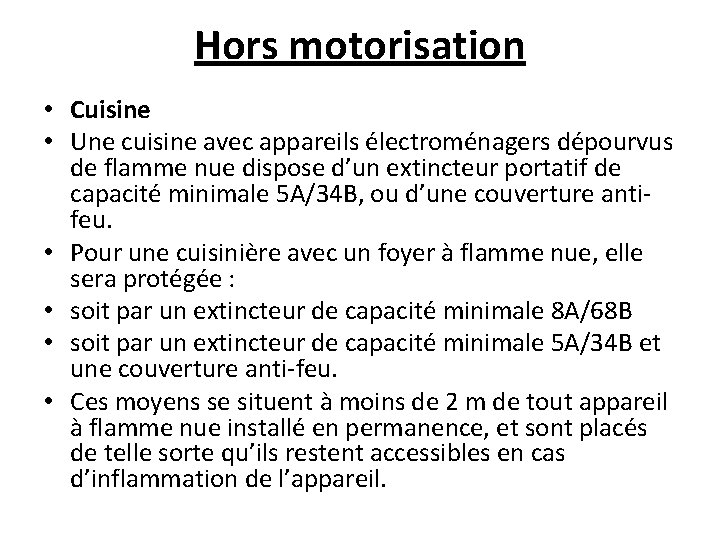 Hors motorisation • Cuisine • Une cuisine avec appareils électroménagers dépourvus de flamme nue