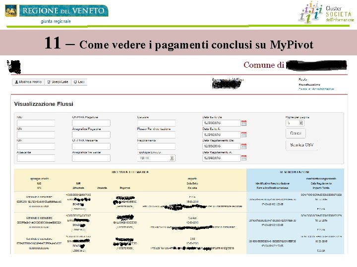 11 – Come vedere i pagamenti conclusi su My. Pivot 11 – Come vedere i pagamenti conclusi su My. Pivot