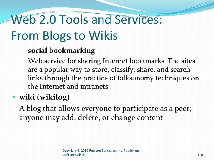 Web 2. 0 Tools and Services: From Blogs to Wikis – social bookmarking Web