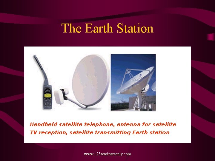 The Earth Station www. 123 seminarsonly. com 