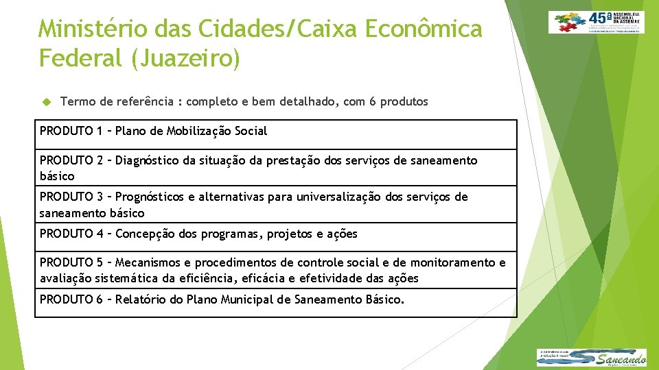 Ministério das Cidades/Caixa Econômica Federal (Juazeiro) Termo de referência : completo e bem detalhado,