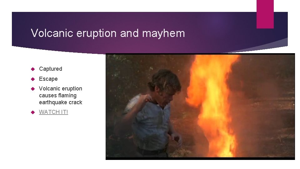 Volcanic eruption and mayhem Captured Escape Volcanic eruption causes flaming earthquake crack WATCH IT!