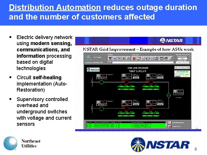Distribution Automation reduces outage duration and the number of customers affected § Electric delivery Distribution Automation reduces outage duration and the number of customers affected § Electric delivery