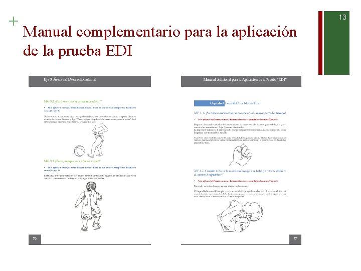 + 13 Manual complementario para la aplicación de la prueba EDI 