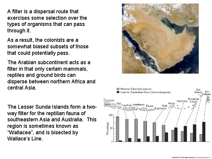 A filter is a dispersal route that exercises some selection over the types of