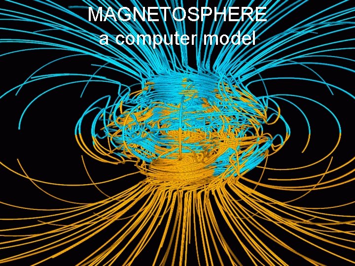 MAGNETOSPHERE a computer model 