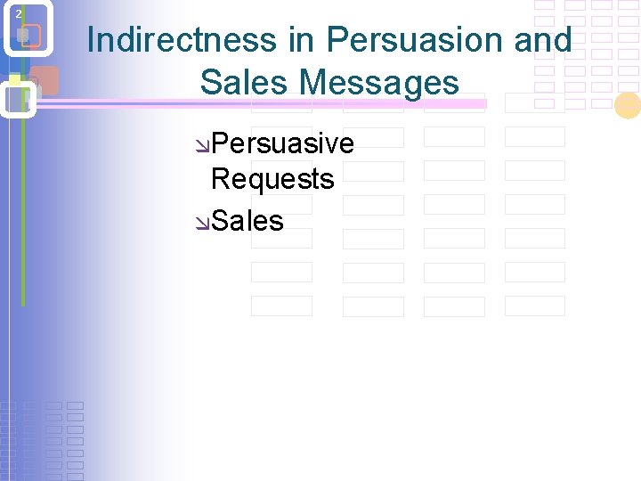 2 Indirectness in Persuasion and Sales Messages æPersuasive Requests æSales 