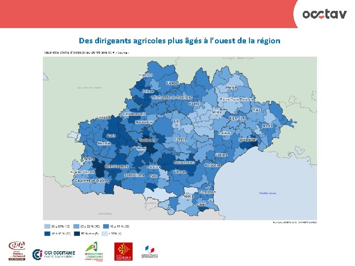 Des dirigeants agricoles plus âgés à l’ouest de la région 