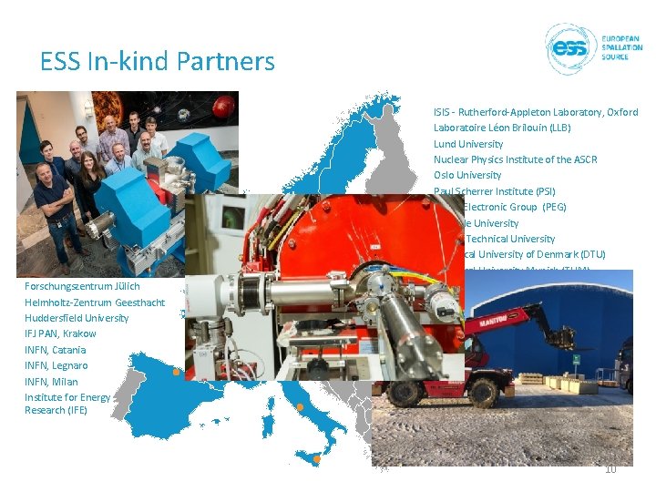 ESS In-kind Partners Aarhus University Atomki - Institute for Nuclear Research Bergen University CEA ESS In-kind Partners Aarhus University Atomki - Institute for Nuclear Research Bergen University CEA