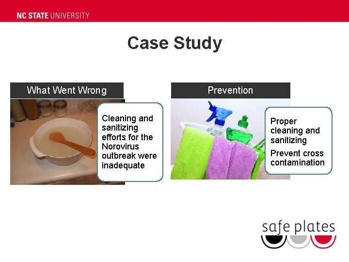 Case Study What Went Wrong Cleaning and sanitizing efforts for the Norovirus outbreak were Case Study What Went Wrong Cleaning and sanitizing efforts for the Norovirus outbreak were
