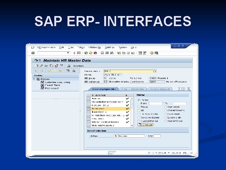 SAP ERP- INTERFACES 