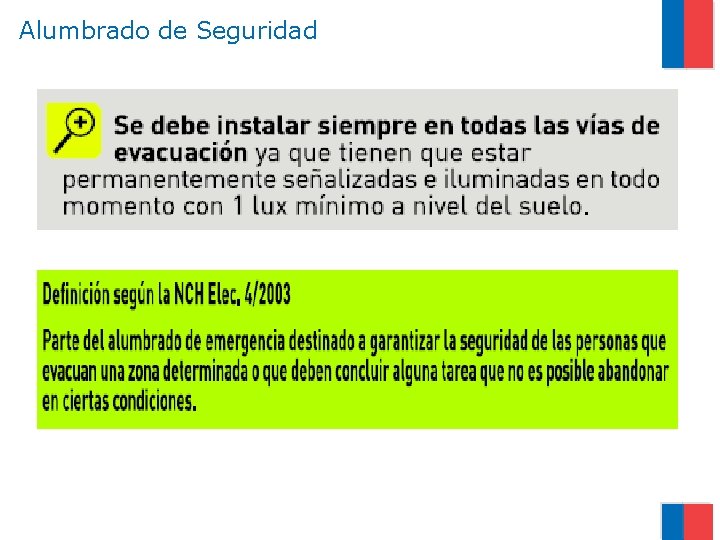 Alumbrado de Seguridad 