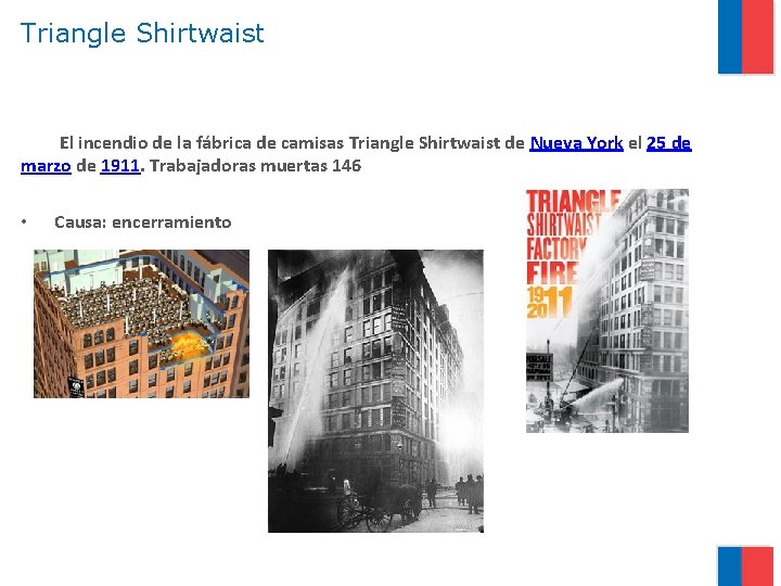 Triangle Shirtwaist El incendio de la fábrica de camisas Triangle Shirtwaist de Nueva York