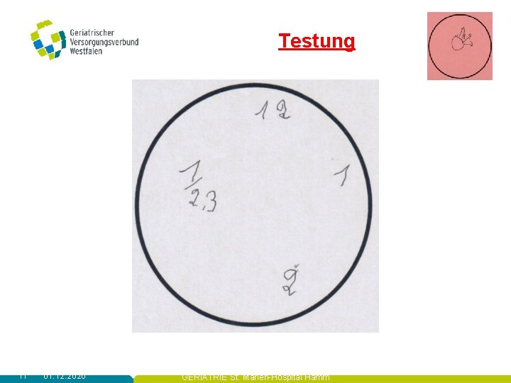 Testung 11 01. 12. 2020 GERIATRIE St. Marien-Hospital Hamm 