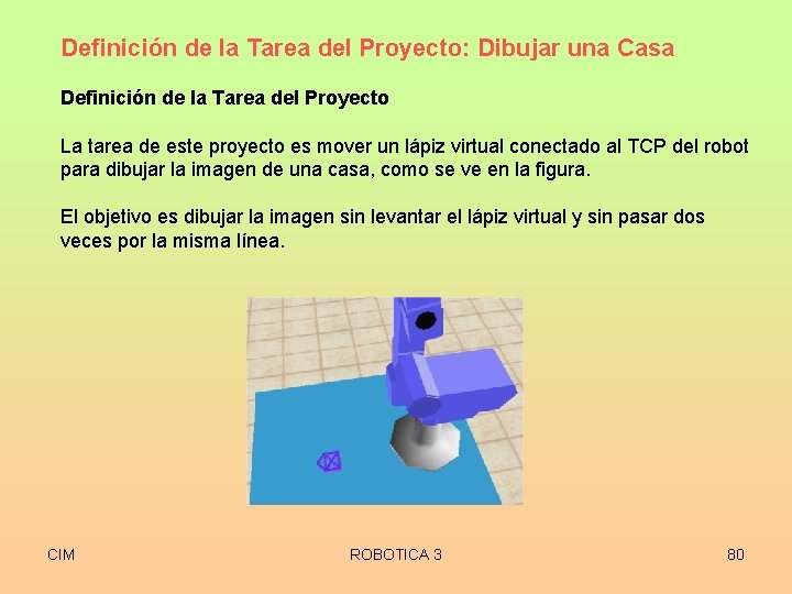 Definición de la Tarea del Proyecto: Dibujar una Casa Definición de la Tarea del