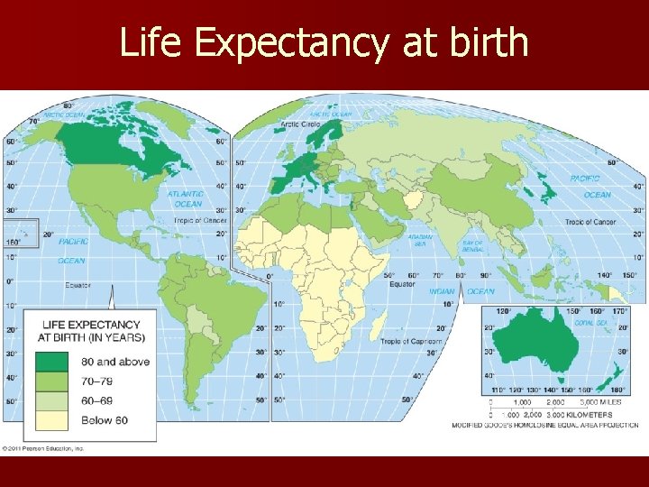 Life Expectancy at birth Fig. 2 -11: Life expectancy at birth is the average Life Expectancy at birth Fig. 2 -11: Life expectancy at birth is the average