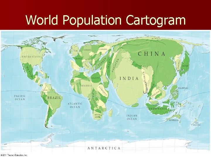 World Population Cartogram World Population Cartogram