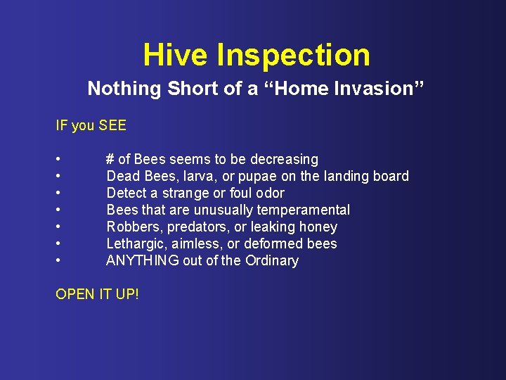 Hive Inspection Nothing Short of a “Home Invasion” IF you SEE • • #