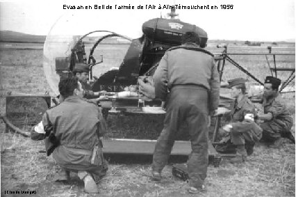 Evasan en Bell de l’armée de l’Air à Aïn-Témouchent en 1956 (IA) (Claude Marigot)