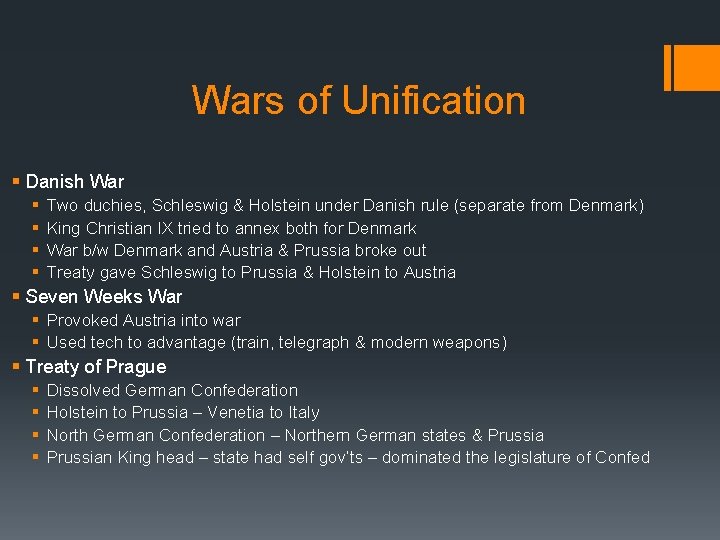 Wars of Unification § Danish War § § Two duchies, Schleswig & Holstein under