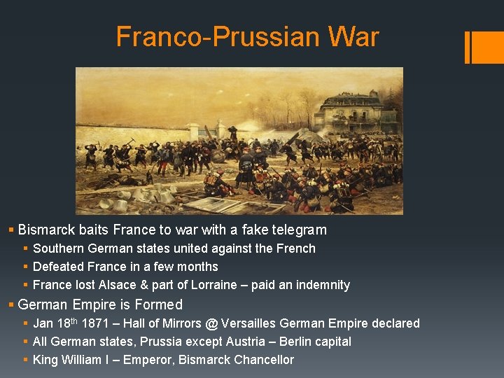 Franco-Prussian War § Bismarck baits France to war with a fake telegram § Southern