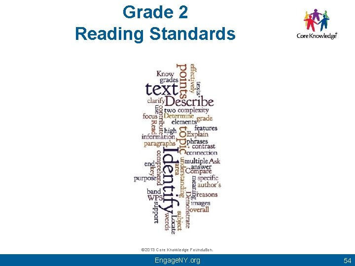 Grade 2 Reading Standards © 2013 Core Knowledge Foundation. Engage. NY. org 54 