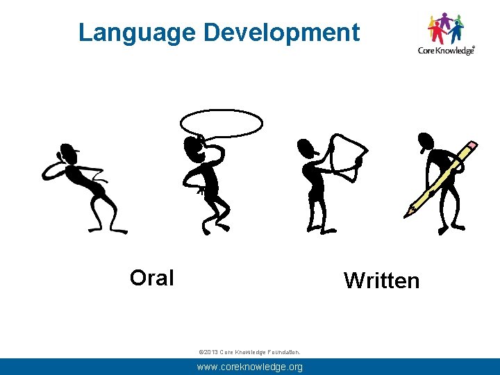 Language Development Oral Written © 2013 Core Knowledge Foundation. www. coreknowledge. org 