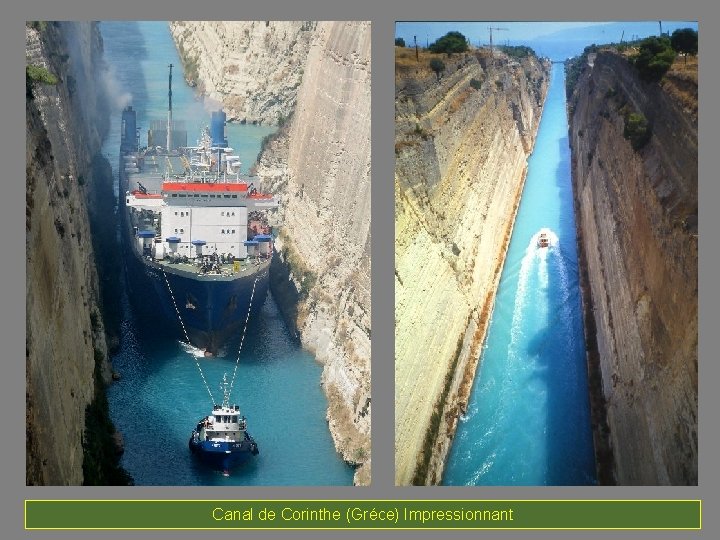 Canal de Corinthe (Gréce) Impressionnant 