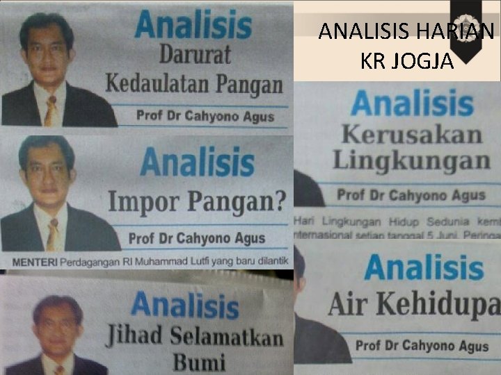 ANALISIS HARIAN KR JOGJA 