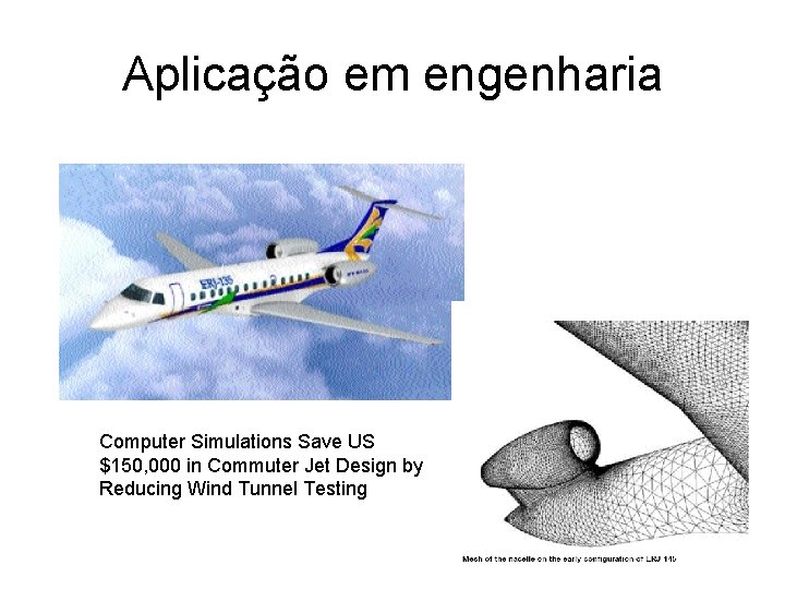 Aplicação em engenharia Computer Simulations Save US $150, 000 in Commuter Jet Design by Aplicação em engenharia Computer Simulations Save US $150, 000 in Commuter Jet Design by