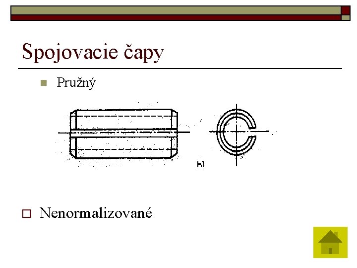 Spojovacie čapy n o Pružný Nenormalizované 