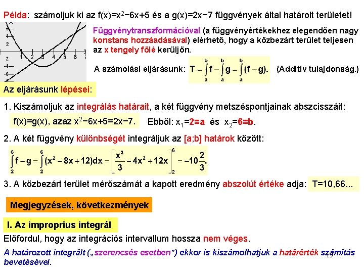 Példa: számoljuk ki az f(x)=x 2− 6 x+5 és a g(x)=2 x− 7 függvények