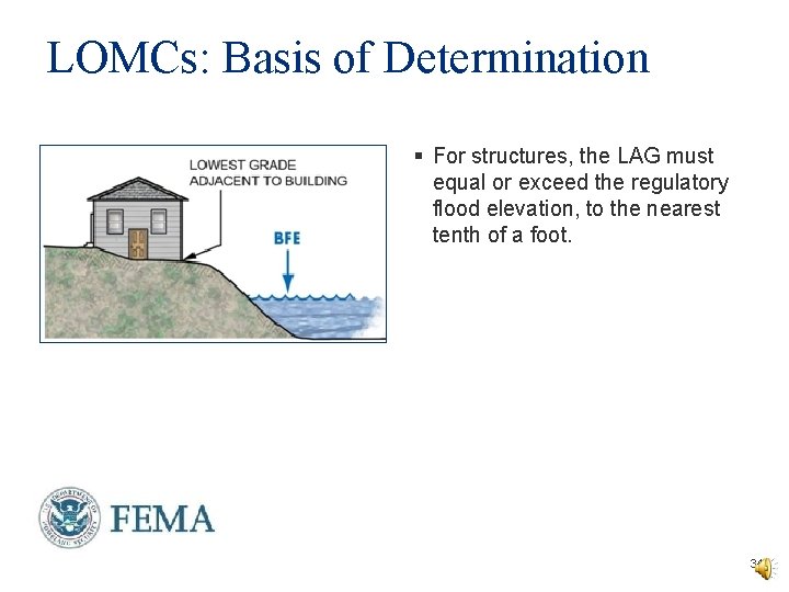 LOMCs: Basis of Determination § For structures, the LAG must equal or exceed the LOMCs: Basis of Determination § For structures, the LAG must equal or exceed the