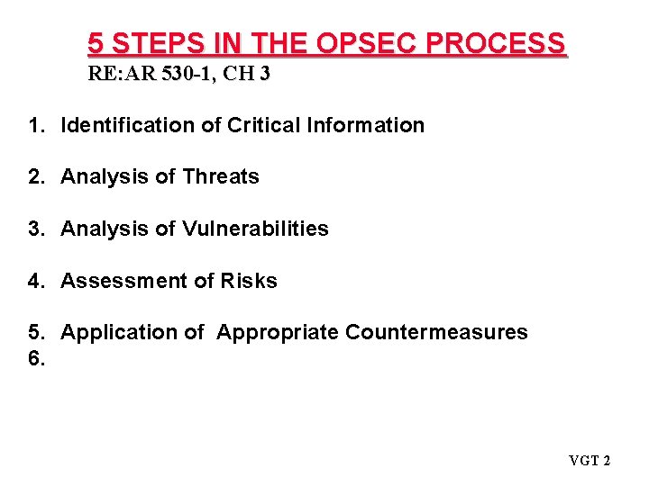 Operations Security 16 August 04 Operations Security 31