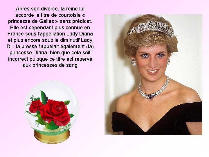 Après son divorce, la reine lui accorde le titre de courtoisie « princesse de Après son divorce, la reine lui accorde le titre de courtoisie « princesse de
