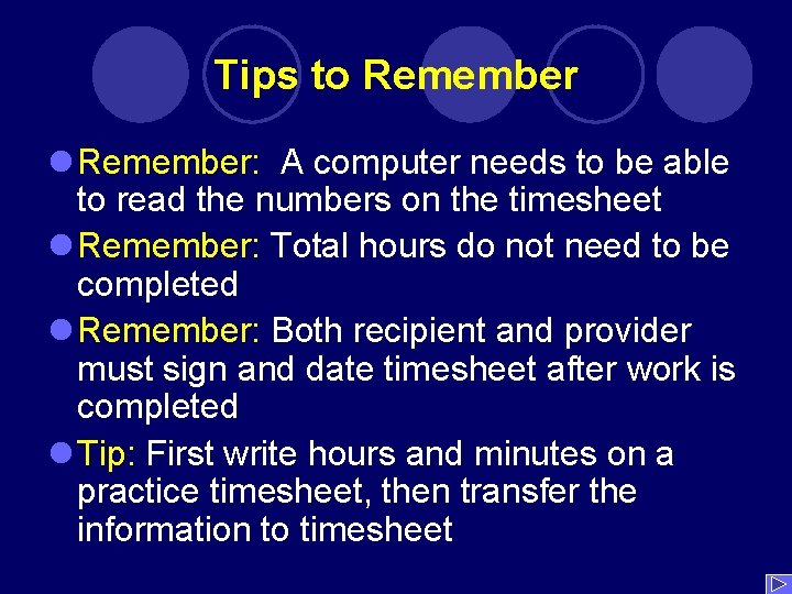 Tips to Remember l Remember: A computer needs to be able to read the