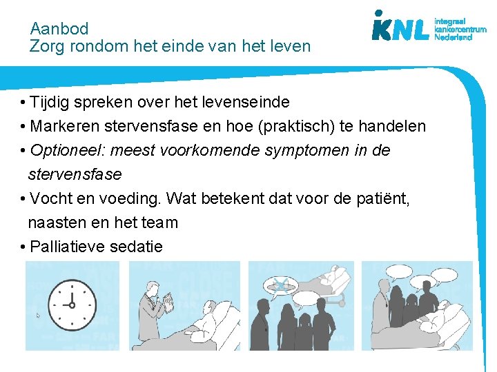 Aanbod Zorg rondom het einde van het leven • Tijdig spreken over het levenseinde