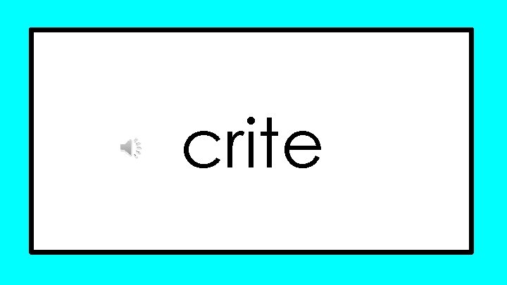 crite crite