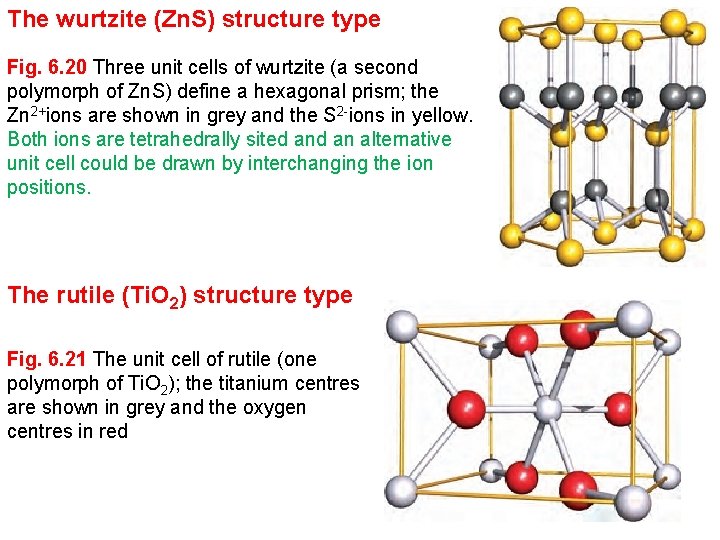 The wurtzite (Zn. S) structure type Fig. 6. 20 Three unit cells of wurtzite