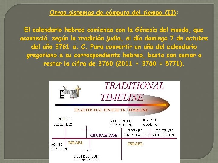 Otros sistemas de cómputo del tiempo (II): El calendario hebreo comienza con la Génesis