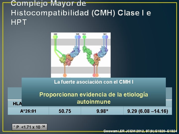 Complejo Mayor de Histocompatibilidad (CMH) Clase I e HPT La fuerte asociación con el