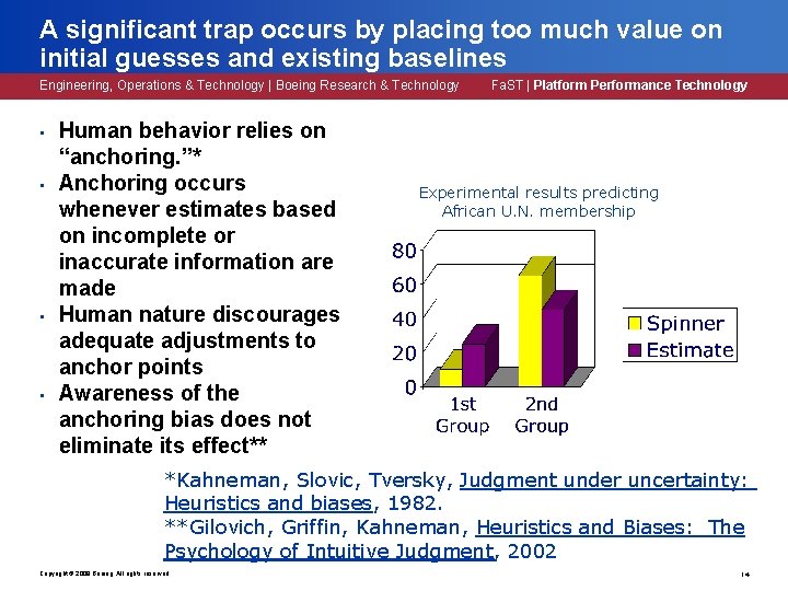 A significant trap occurs by placing too much value on initial guesses and existing A significant trap occurs by placing too much value on initial guesses and existing