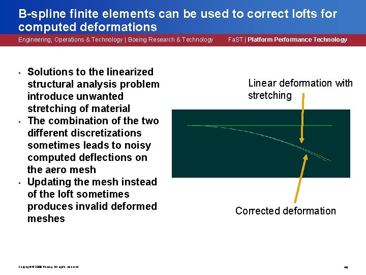 B-spline finite elements can be used to correct lofts for computed deformations Engineering, Operations B-spline finite elements can be used to correct lofts for computed deformations Engineering, Operations