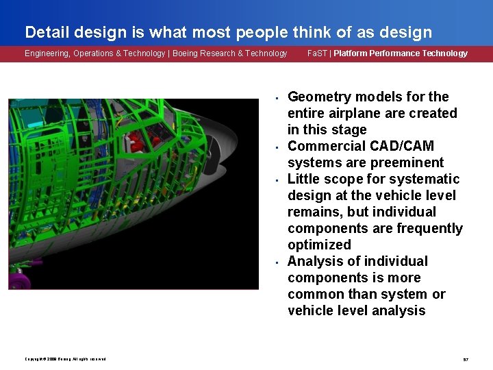 Detail design is what most people think of as design Engineering, Operations & Technology Detail design is what most people think of as design Engineering, Operations & Technology